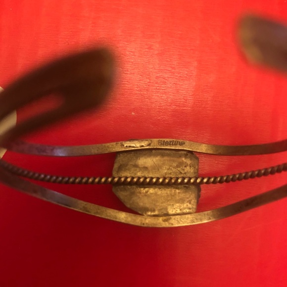 Native American petite turquoise stone bracelet - Picture 8 of 8